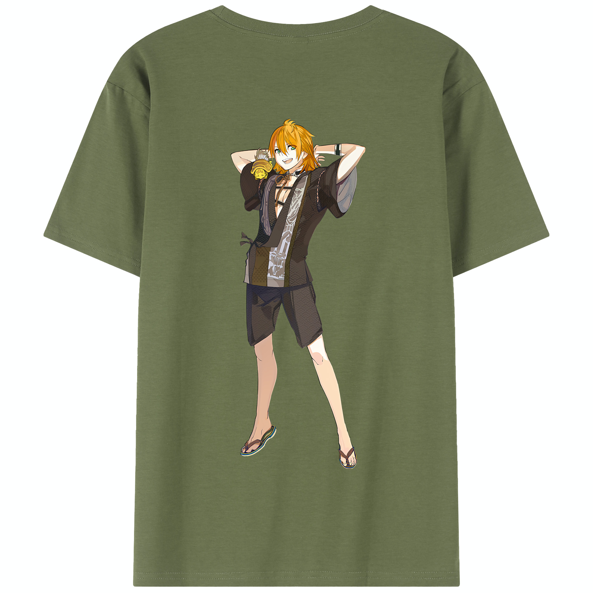 （画像用） 刀剣乱舞 Touken Ranbu 綿100％半袖Tシャツ（背面プリント）